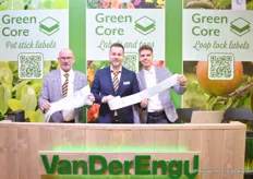 The gallery included Van Der Eng with their Green Core stand. The new, green, solution from Van Der Eng. Peter Ducroqc, Jeffrey Daalhuizen and Roy Benning told their visitors more about it.